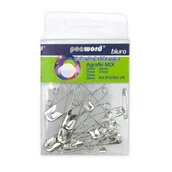 Pinezki - Agrafki biurowe różne wielkości 24 szt 912382-24 p12 cena za 1 zestaw - miniaturka - grafika 1