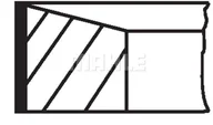 Silnik - akcesoria - Zestaw pierścieni tłokowych Mahle 022 07 N2 - miniaturka - grafika 1