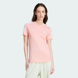Essentials Slim 3-Stripes Tee - Koszulki sportowe damskie - miniaturka - grafika 1