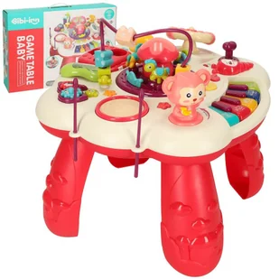 Stolik edukacyjny pianinko rĂłĹĽowy Bibi-inn - Zabawki sensoryczne - miniaturka - grafika 1