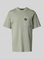 Koszulki męskie - T-shirt z detalem z logo - miniaturka - grafika 1