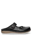 Klapki i japonki damskie - Inblu Klapki MK050100 Czarny - miniaturka - grafika 1