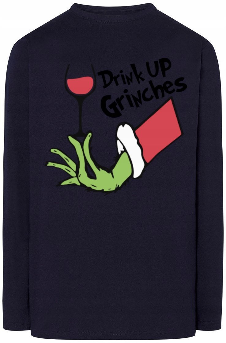 Grinch Świąt Nie Będzie Longsleeve Świąteczny 3XL