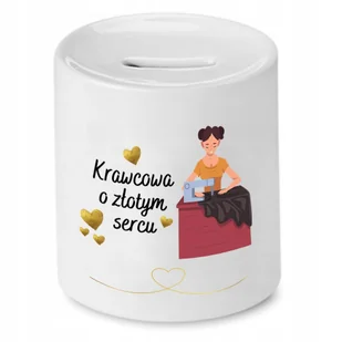 SKARBONKA DLA KRAWCOWEJ KRAWCA O ZŁOTYM SERCU z Nadrukiem ze Zdjęciem z Nad + Opakowanie na prezent (wzór 04) - Skarbonki SKARBONKA DLA KRAWCOWEJ KRAWCA O ZŁOTYM SERCU z Nadrukiem ze Zdjęciem z Nad + Opakowanie na prezent (wzór 04) - Skarbonki - miniaturka - grafika 1