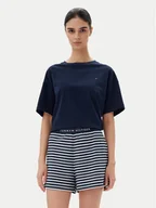 Piżamy damskie - Tommy Hilfiger Piżama UW0UW05760 Granatowy Regular Fit - miniaturka - grafika 1