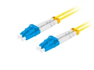 Pozostałe akcesoria sieciowe - Lanberg, Patchcord światłowodowy sm lc/upc-lc/upc duplex 3.0mm lszh g657a1 0.5m żółty lanberg - miniaturka - grafika 1