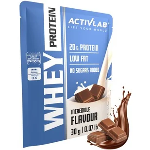 Odżywka białkowa ACTIVLAB Whey Protein WPC 85 Czekoladowy (30 g) Bez cukru - Odżywki białkowe - miniaturka - grafika 1