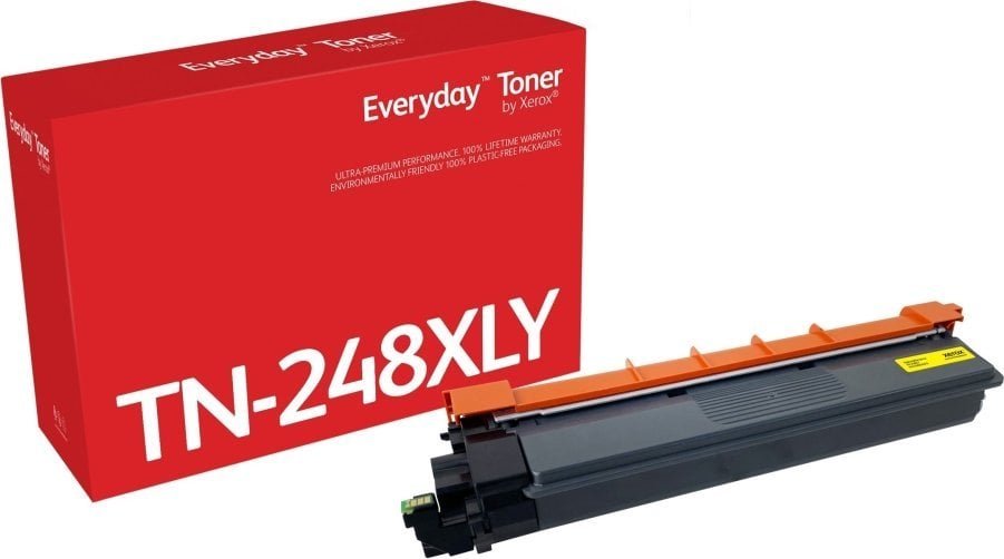 Toner Xerox Everyday - Hohe Ergiebigkeit - Gelb - kompatibel - Box - Tonerpatrone Alternative zu: Brother TN-248XLY - Green World Alliance Ruckgabeprogramm - fur Brother DCP-L3520, L3560, HL-L3220, L3240, L8230, L8240, MFC-L3740, L3760, L8340, L8390