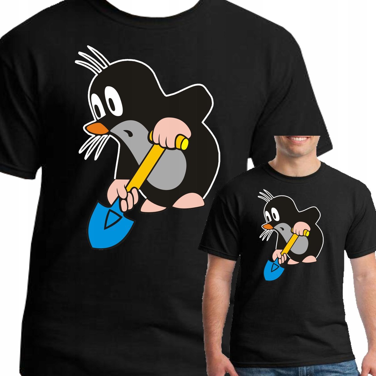 KOSZULKA KRECIK RUMCAJS SĄSIEDZI XL 0449 CZARNA