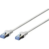 Patchcordy - Digitus Patchcord F/UTP kat.5e PVC 0,5m szary DK-1522-005 - miniaturka - grafika 1