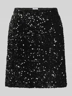 Spódnice - Spódnica mini z wysokim stanem i cekinami model ‘FAITH’ - miniaturka - grafika 1