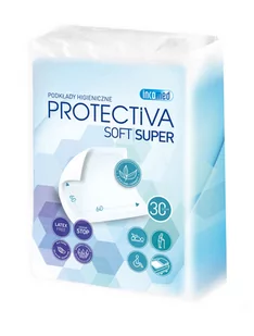 PROTECTIVA SOFT Podkłady higieniczne 60x60 30 szt - Higiena osób starszych i niepełnosprawnych - miniaturka - grafika 1