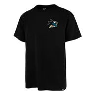 Koszulki sportowe męskie - Koszulka męska 47 Brand  NHL San Jose Sharks Backer '47 ECHO Tee S - miniaturka - grafika 1