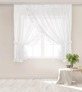 Firana 400 x 150 Dekoracyjna Bright Taśma Biel - Firany - miniaturka - grafika 1