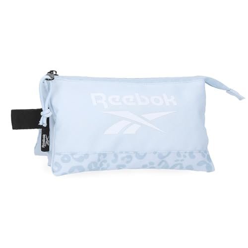 Reebok Maura Trzyosobowy piórnik Niebieski 22x12x5 cm Poliester by Joumma Bags, Niebieski, Talla única, Potrójne etui