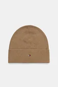 Czapki męskie - Tommy Hilfiger czapka z domieszką kaszmiru kolor beżowy AM0AM14068 - miniaturka - grafika 1
