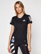 Koszulki i topy damskie - Adidas T-Shirt Space Tee W GP5828 Czarny Regular Fit - miniaturka - grafika 1