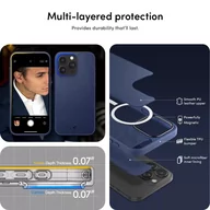 Etui i futerały do telefonów - Etui Spigen Cyrill Kajuk Mag do MagSafe do iPhone 15 Pro navy - miniaturka - grafika 1