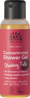 Kosmetyki do kąpieli - Urtekram Concentrated Shower Gel Strawberry Fields - skoncentrowany żel pod prysznic 100 ml - grafika 1