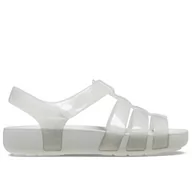 Sandały damskie - Sandały Crocs Isabella Glitter 209836-0IC - szare - miniaturka - grafika 1