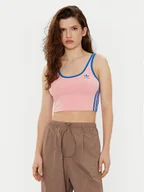 Koszulki i topy damskie - adidas Top adicolor 3-Stripes JP2293 Różowy Slim Fit - miniaturka - grafika 1
