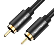 Kable - Kabel RCA (Coaxial) Vention VAB-R09-B200 męsko-męski, 2m (czarny) - miniaturka - grafika 1