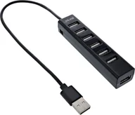 Huby USB - HUB USB InLine InLine® USB 2.0 7-Port Hub, Type-A male to 7x Type-A female, black 33293D - miniaturka - grafika 1