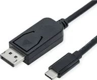 Złącza, przejściówki, adaptery - Roline Adapter AV Adapter USB typu C - DisplayPort, v1.4, M/M, 1 m - miniaturka - grafika 1