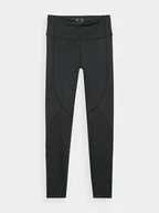 Spodnie sportowe damskie - 4F Legginsy sportowe w kolorze czarnym - miniaturka - grafika 1