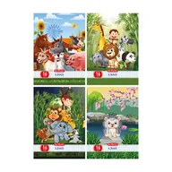 Zeszyty szkolne - Zeszyt w kratkę, A5, Happy Pets, mix wzorów - miniaturka - grafika 1