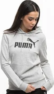 Bluzy damskie - Puma Bluza damska Puma ESS Logo Hoodie TR szara 586791 04 L - miniaturka - grafika 1