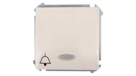 Wyłączniki światła i elektryczne - Kontakt Simon Wyłącznik ścienny Basic dzwonek z podśw. (moduł) BMD1L.01/12 beżow - miniaturka - grafika 1