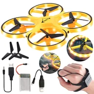 Zabawki zdalnie sterowane - DRON STEROWANY RĘKĄ LED LEWITUJACY MINI UFO OSŁONY GESTAMI DŁONIĄ PILOT - miniaturka - grafika 1
