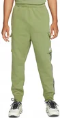 Dresy męskie - Spodnie dresowe Nike Sportswear Repeat Cargo zielone DX2030-334 r. XL - miniaturka - grafika 1