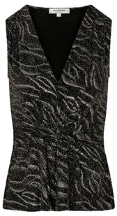 Morgan Koszulka damska, Czarny/złoty, M - Koszulki i topy damskie - miniaturka - grafika 1