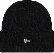 Czapki damskie - New Era Czapka zimowa NEW ERA Wide Cuff Knit Beanie Black - miniaturka - grafika 1