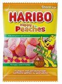Żelki - Żelki brzoskwiniowe Haribo Happy Peaches 185g - miękkie i słodko-kwaśne - miniaturka - grafika 1