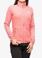 Bluzy sportowe damskie - Bluza polarowa damska The North Face 100 Glacier Full Zip - cosmo pink - miniaturka - grafika 1