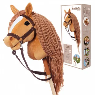 Koń na kiju Hobby Horse HOPPIHORSE A3 Chestnut - brąz, maść kasztanowata Tootiny - Maskotki i pluszaki - miniaturka - grafika 1
