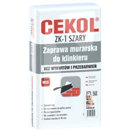 Zaprawy budowlane - Cekol Zaprawa murarska do klinkieru ZK-1 szara 23 kg - miniaturka - grafika 1
