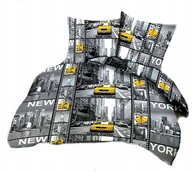 Pościel - pościel bawełna lux 160x200 + 2 poszewka B 219 new york - miniaturka - grafika 1
