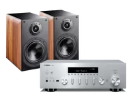 Zestawy stereo - Yamaha R-N600A (srebrny) + Nota 260 (orzech) - miniaturka - grafika 1