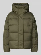 Kurtki damskie - Kurtka puchowa o kroju slim fit z aplikacją z logo - miniaturka - grafika 1