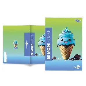 Zeszyt A4 Be More Yummy Linia 72 Strony 100G. 1Szt.Mix