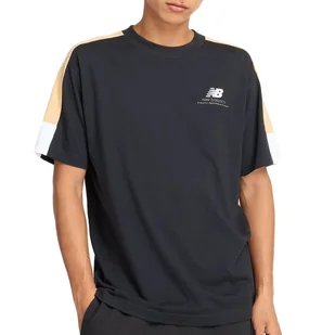 Koszulka New Balance MT43526BK - czarna - Koszulki męskie - miniaturka - grafika 1
