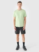 Spodenki męskie - 4F Spodenki treningowe regular szybkoschnące męskie - szare XXL - miniaturka - grafika 1