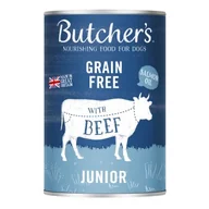 Mokra karma dla psów - Butcher's Original Junior kawałki w galaretce 24 x 400 g Z wołowiną - miniaturka - grafika 1