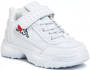 Kappa Rave NC K 260782K-1010 dziewczęce sneakersy białe - Buty dla dziewczynek - miniaturka - grafika 1
