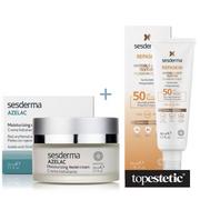 Zestawy kosmetyków damskich - Sesderma Repaskin Fluido Invisible + Azelac ZESTAW Krem/Żel SPF50 50 ml + Krem nawilżający do twarzy 50 ml - miniaturka - grafika 1