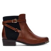 Botki damskie - Botki Caprice 9-25308-43 Brązowy - miniaturka - grafika 1